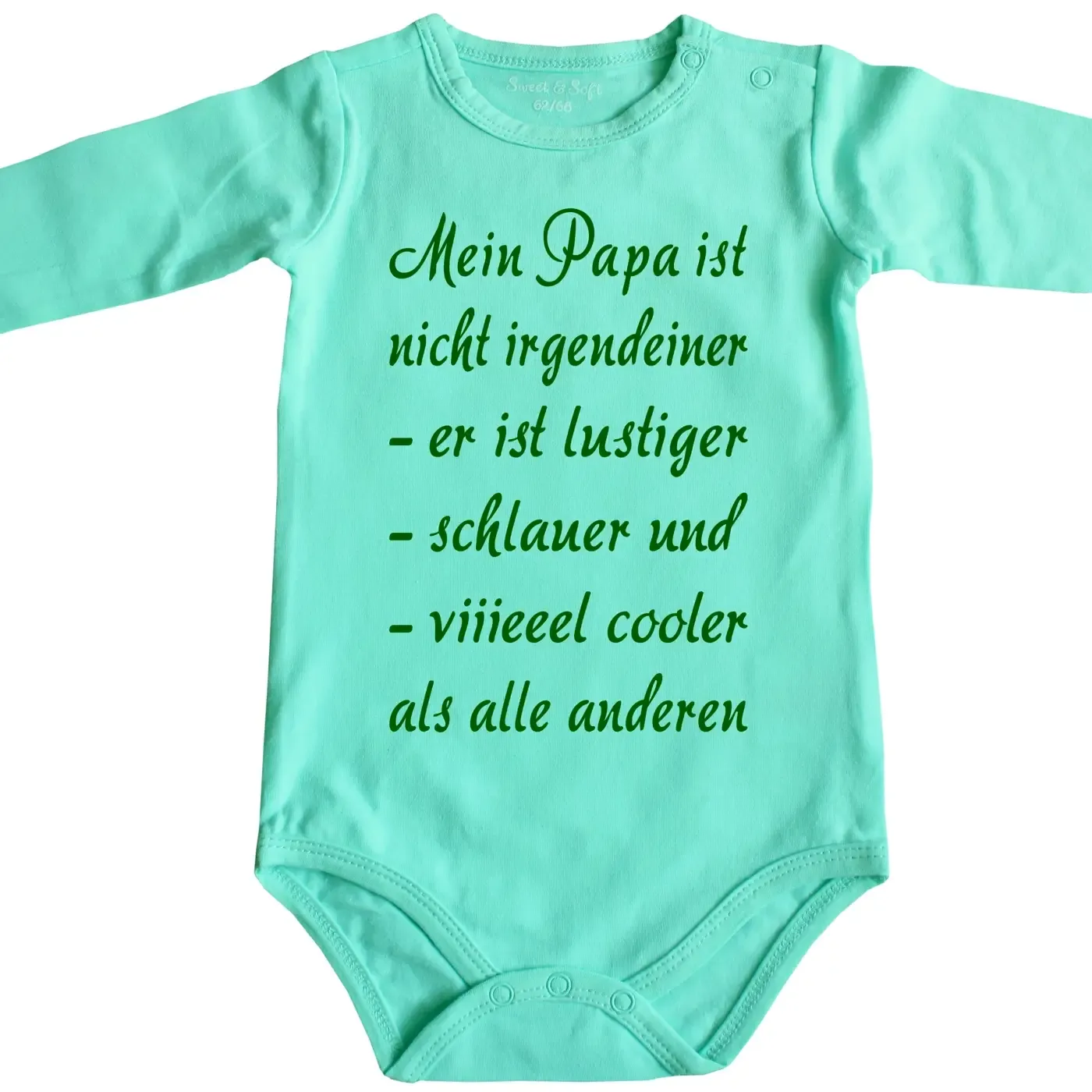 Baby bodysuit with saying grandpa