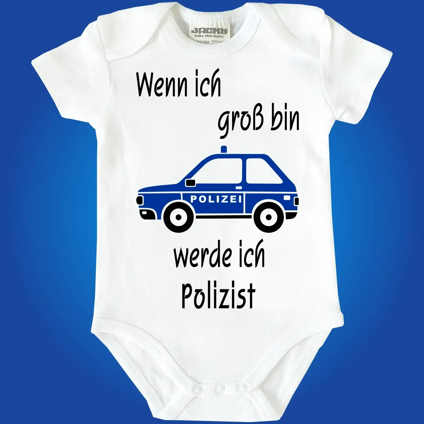 Baby-Body mit Polizeiauto Poliziste