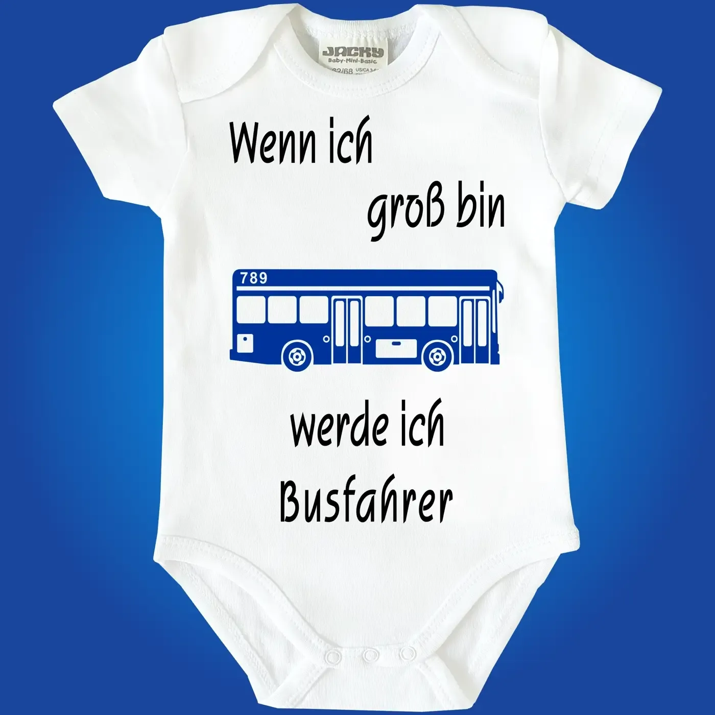 Baby-Body mit Bus Busfahrer