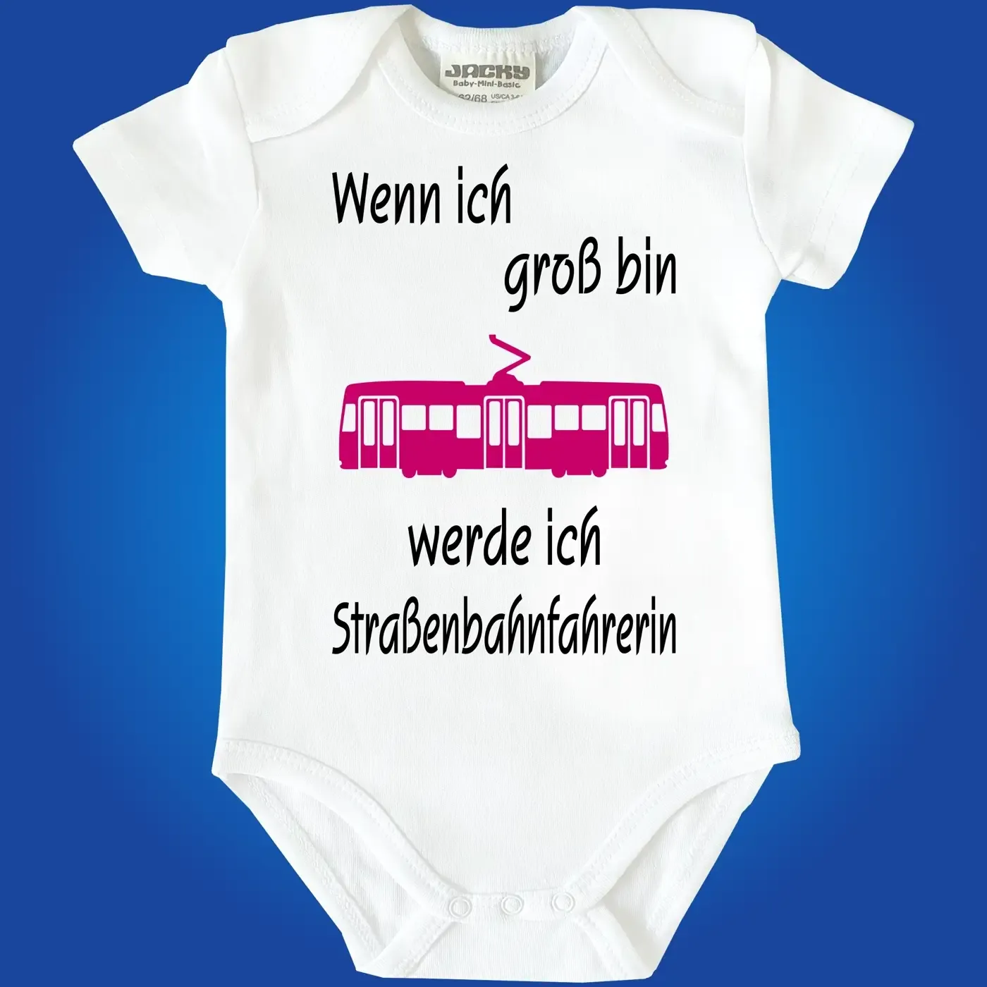 Babybody mit witzigem Berufswunsch‑Spruch für Babys