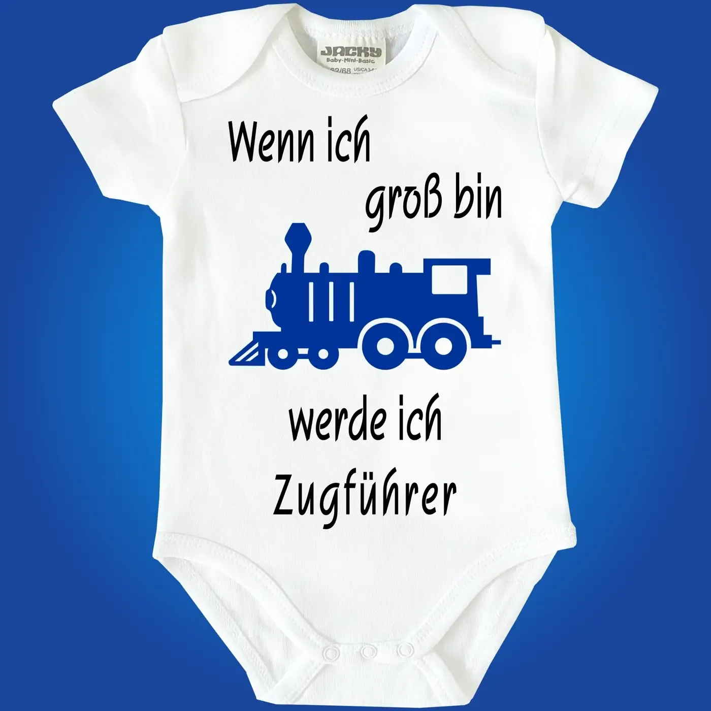 Baby-Body mit Zug Zugführer