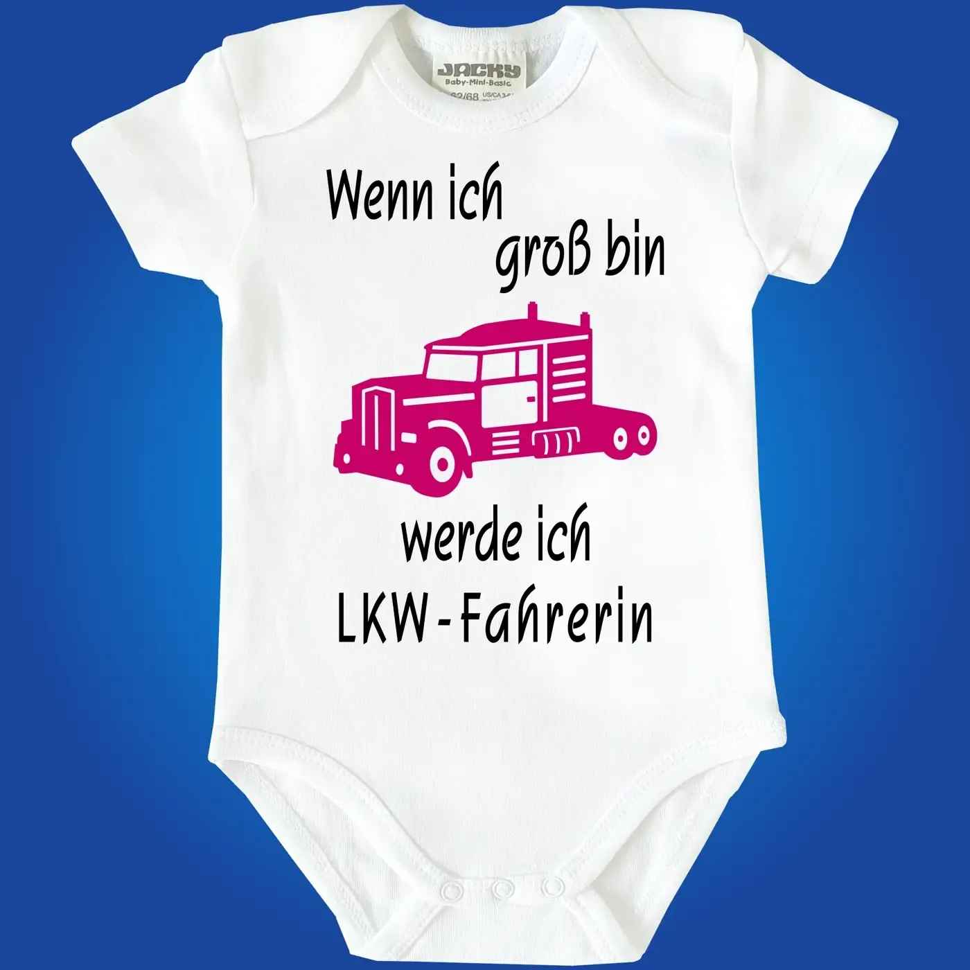 Baby‑Body mit Berufswunsch Zugführer