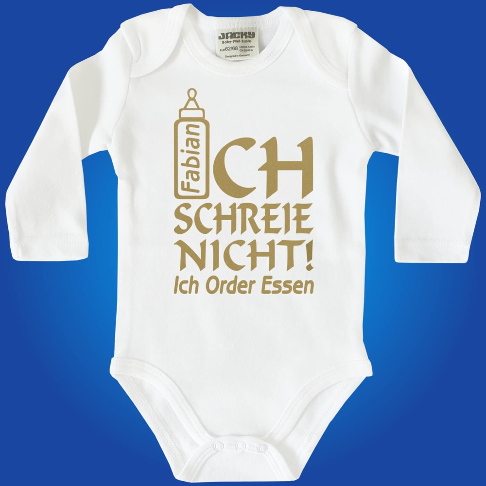 Baby-Body Personalisiert