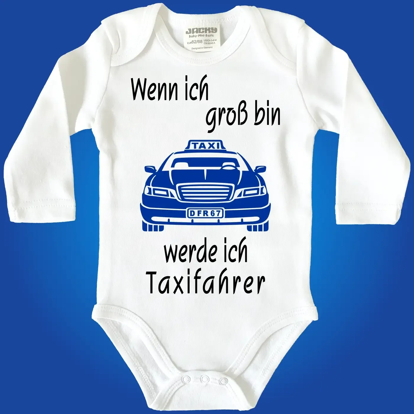 Baby-Body mit Taxi Taxifahrer