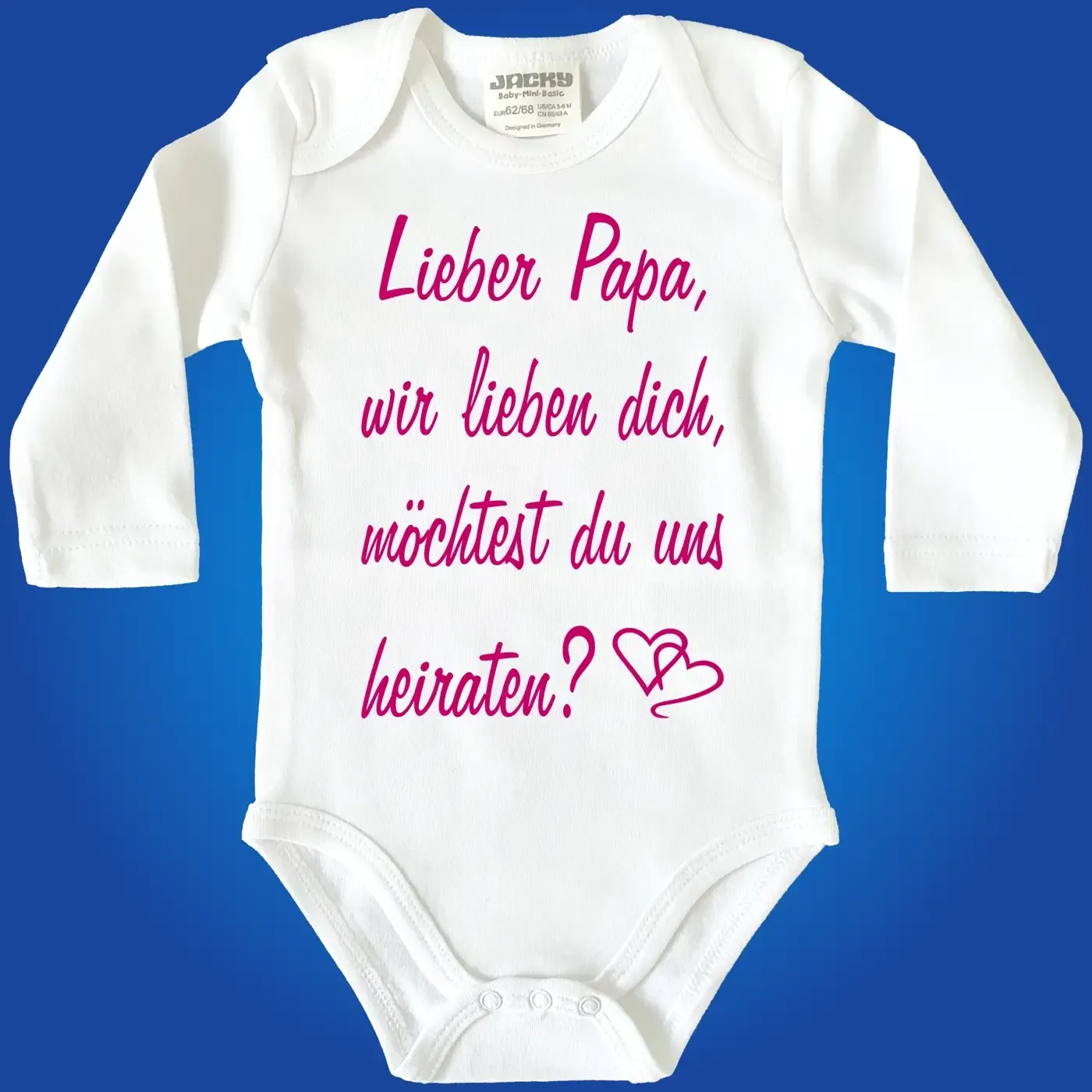 Baby-Body mit Aufdruck Heiratsantrag