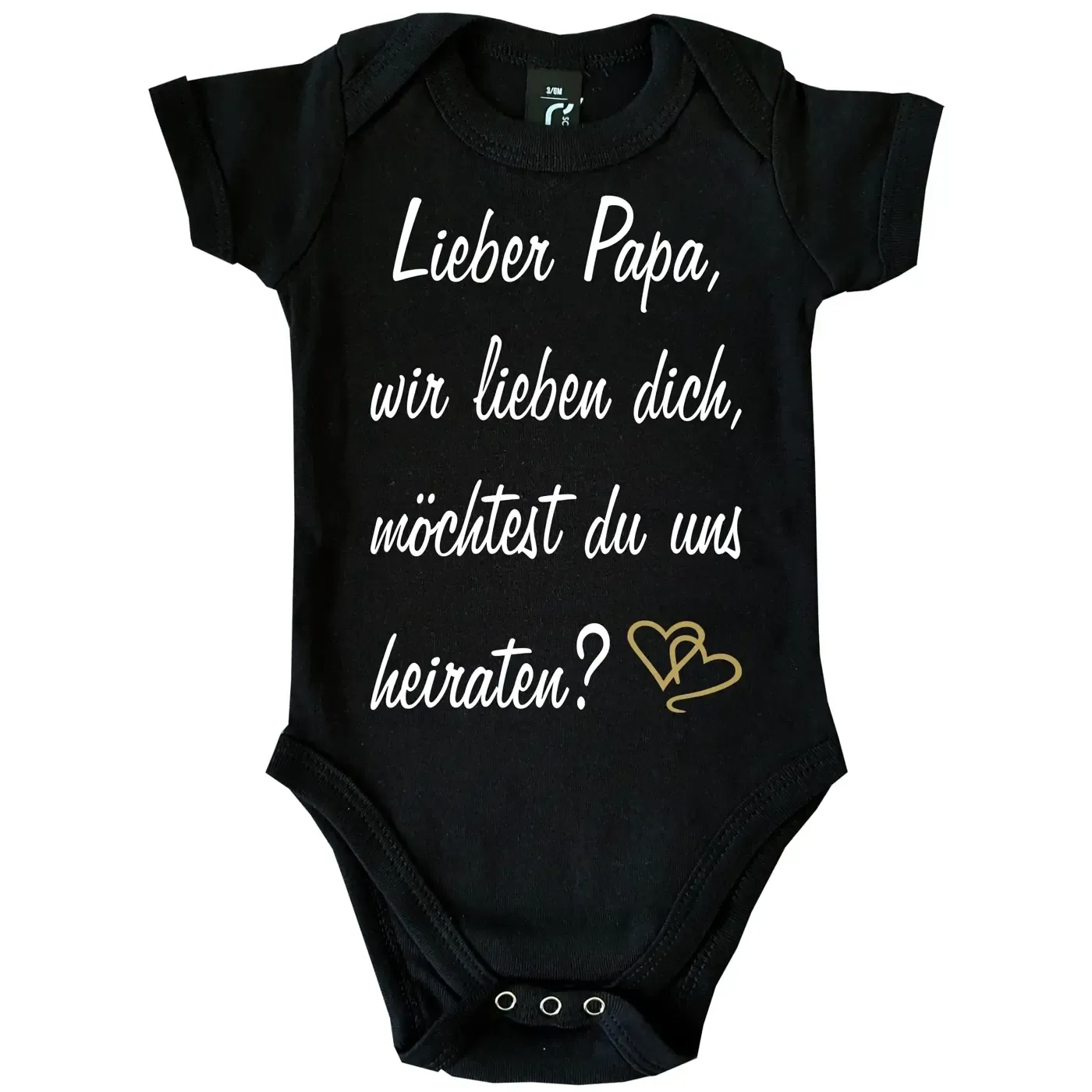 Baby Bodie mit Antrag zur Hochzeit
