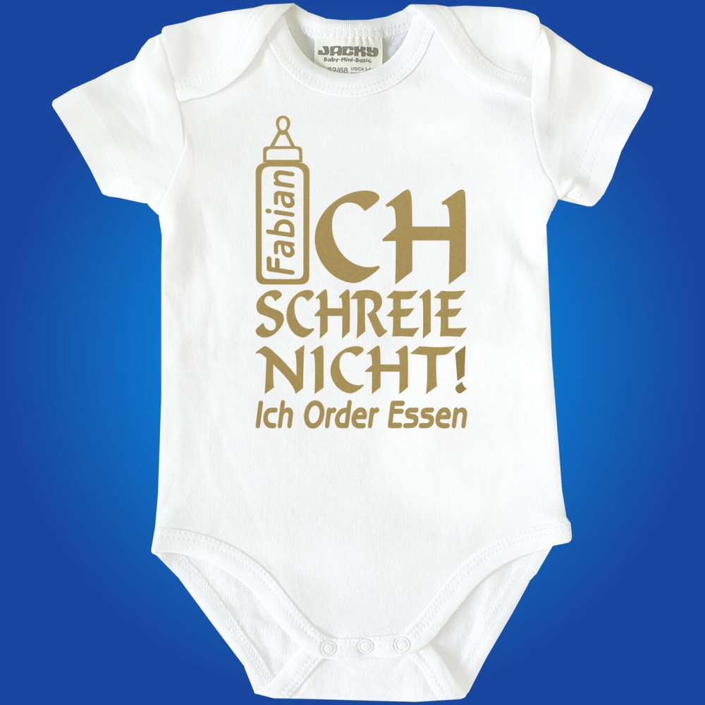 Baby-Body mit Spruch