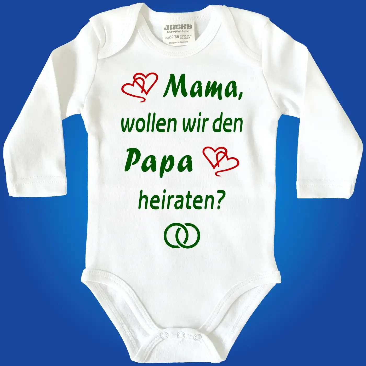 Baby-Body mit Aufdruck Heiratsantrag