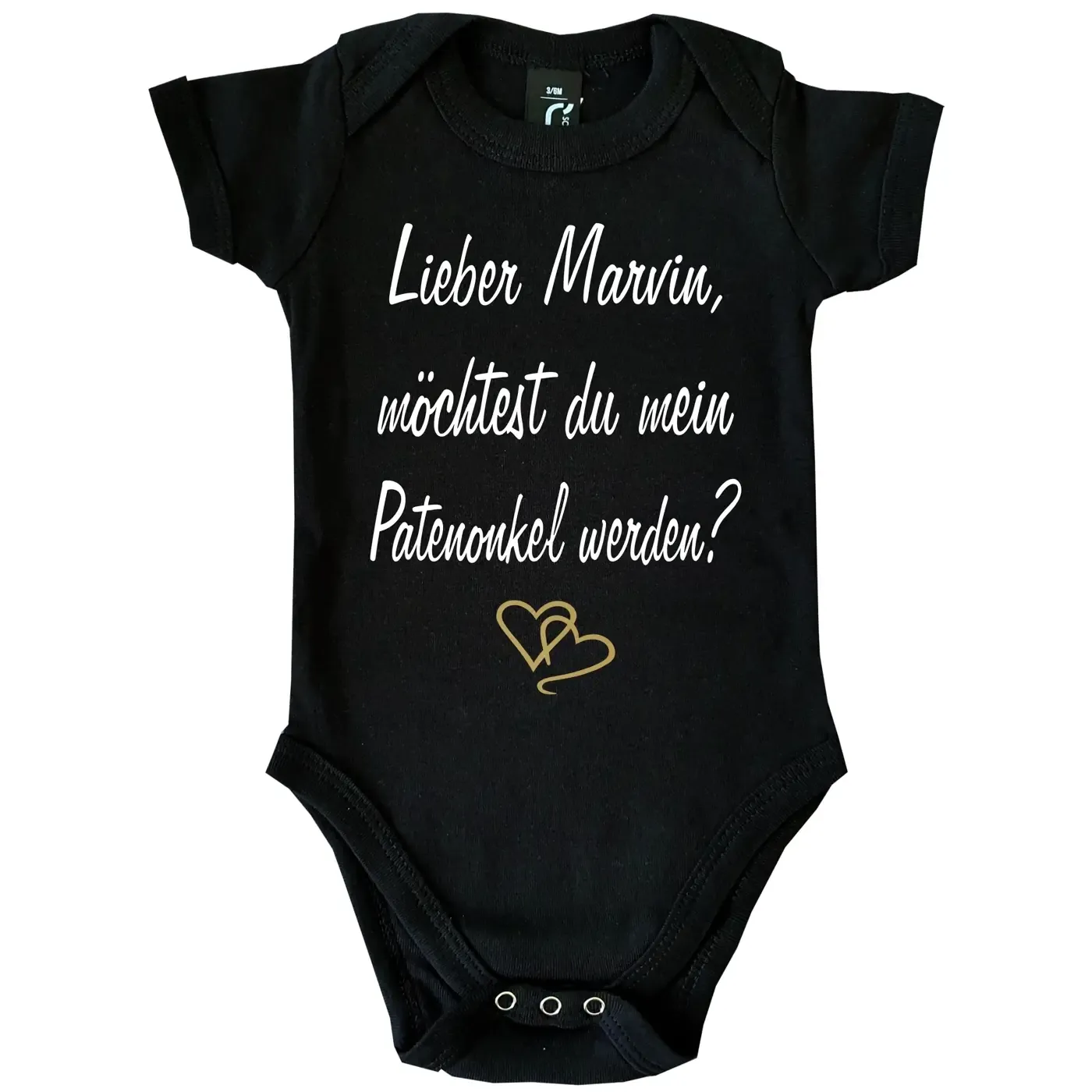 Baby-Body mit Spruch Patentante oder Patenonkel