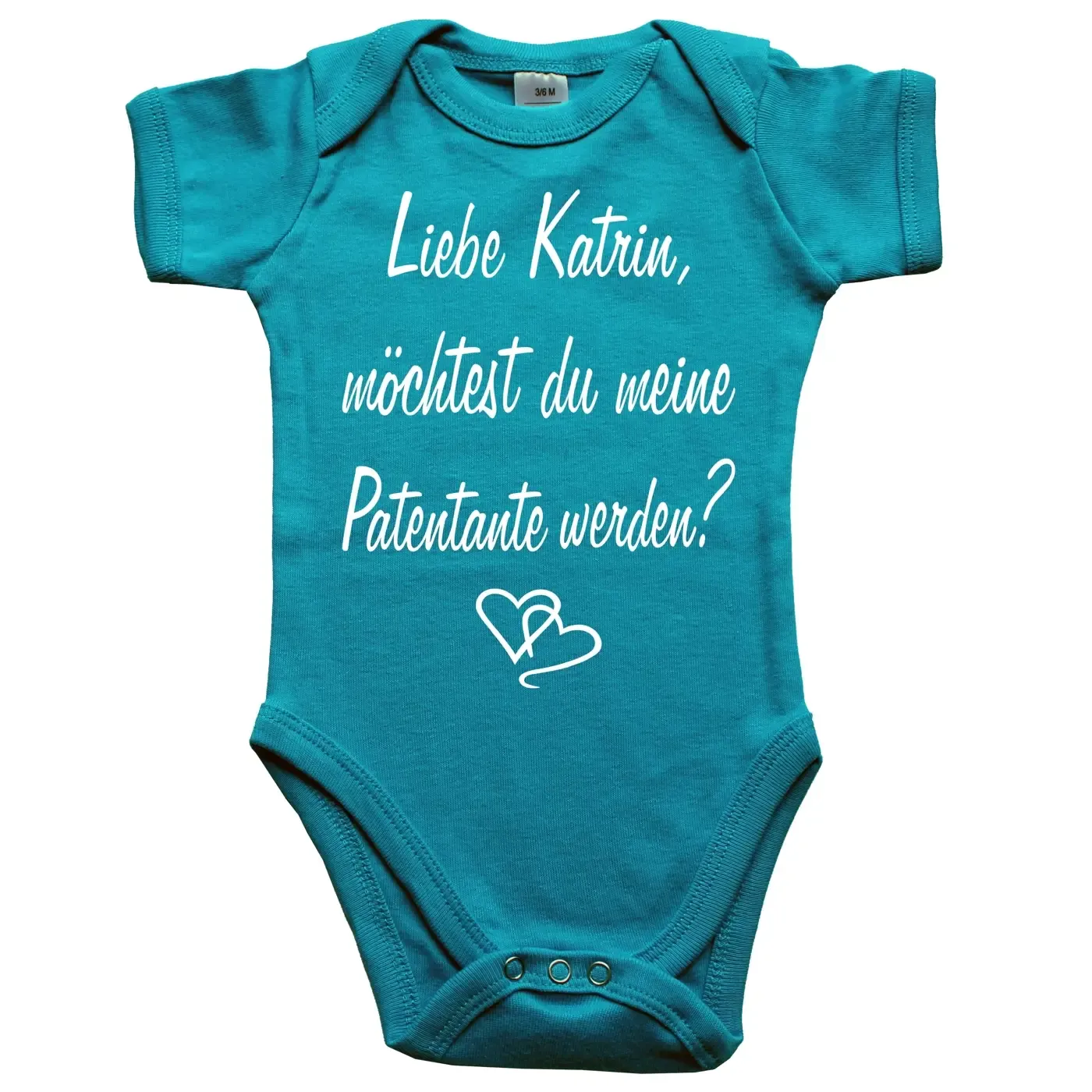 Baby-Body mit Spruch Taufpaten oder Pateneltern