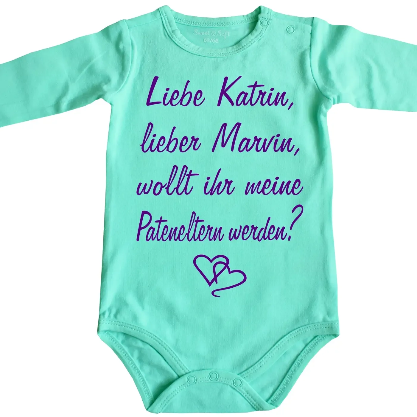 Baby Bodysuit with a saying for godparents