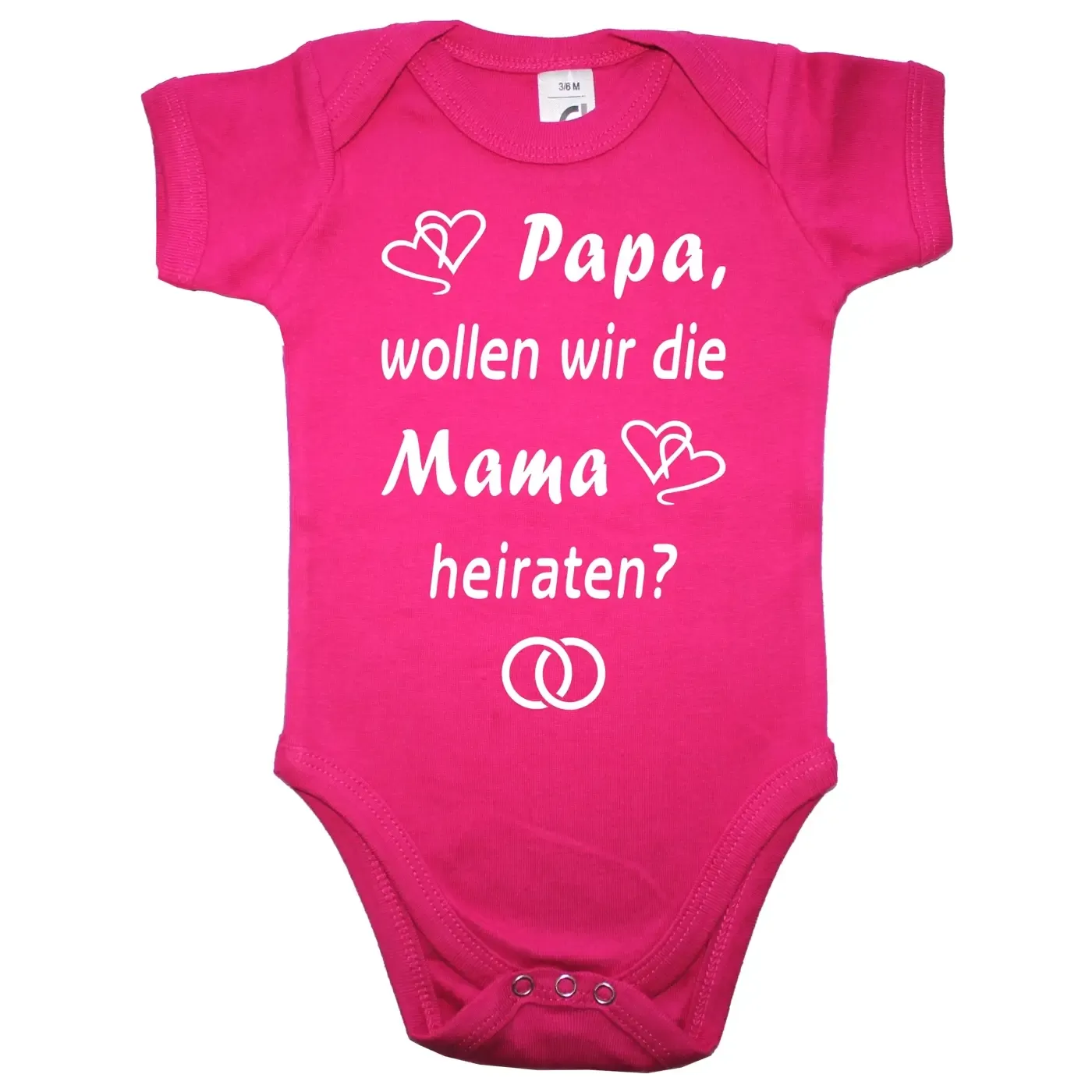 Baby-Body mit Aufdruck Heiraten