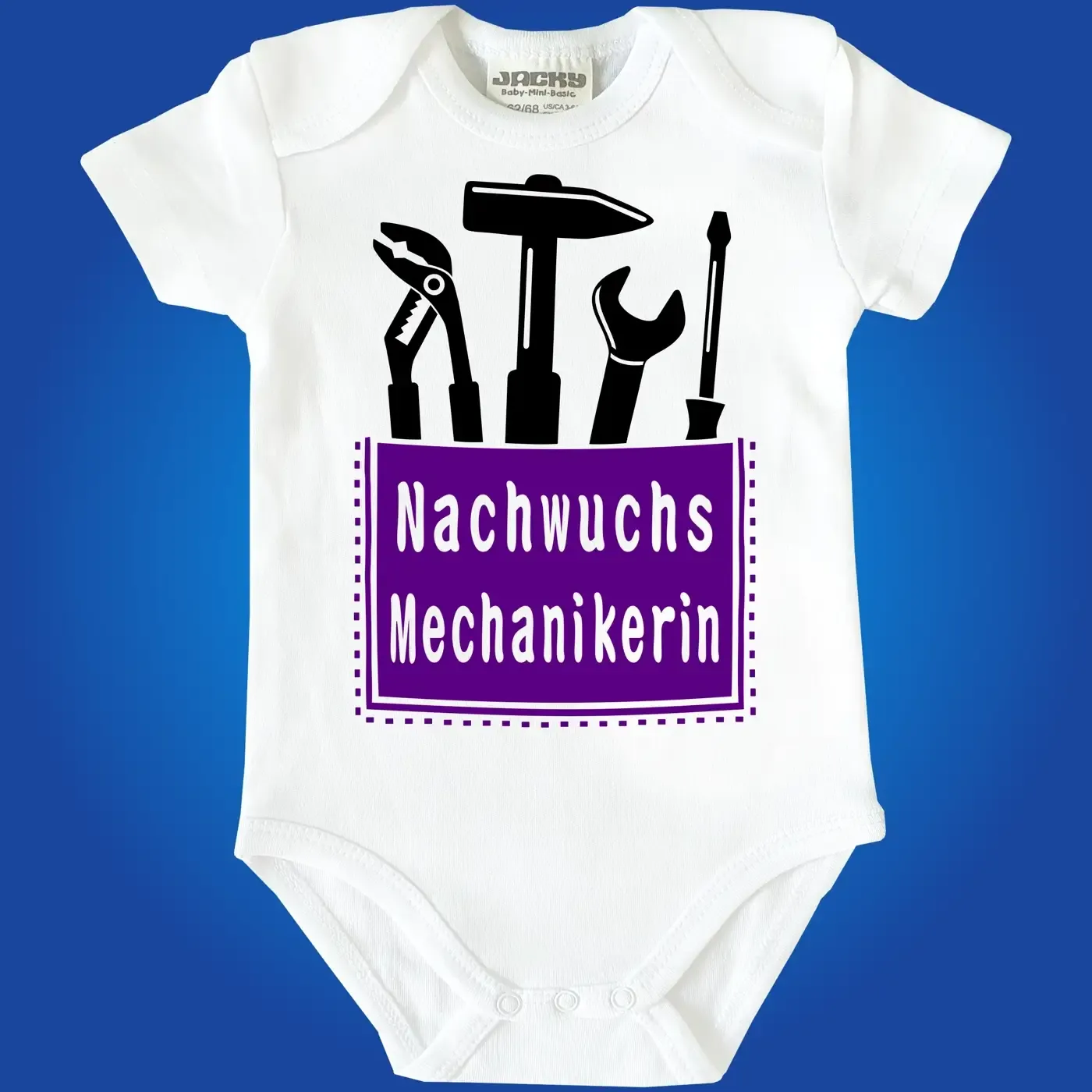 Baby-Body mit Aufdruck Mechaniker