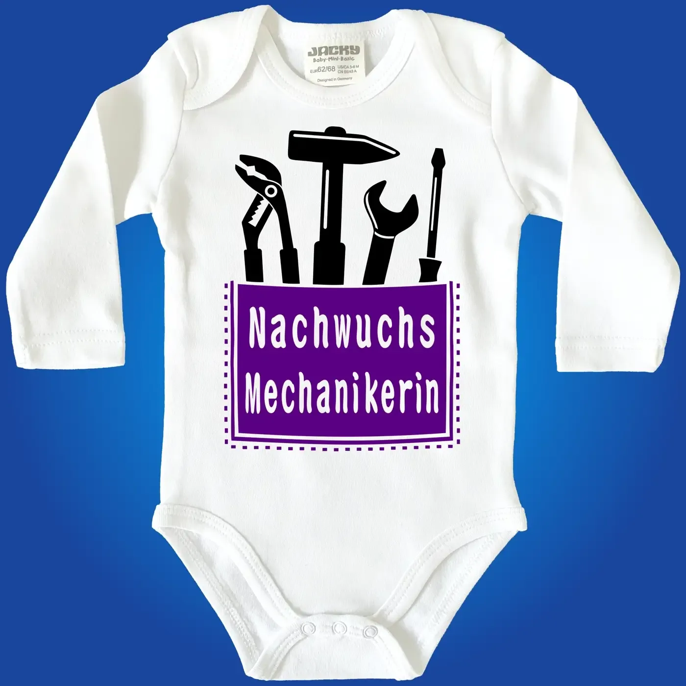 Baby-Body mit Aufdruck Mechaniker