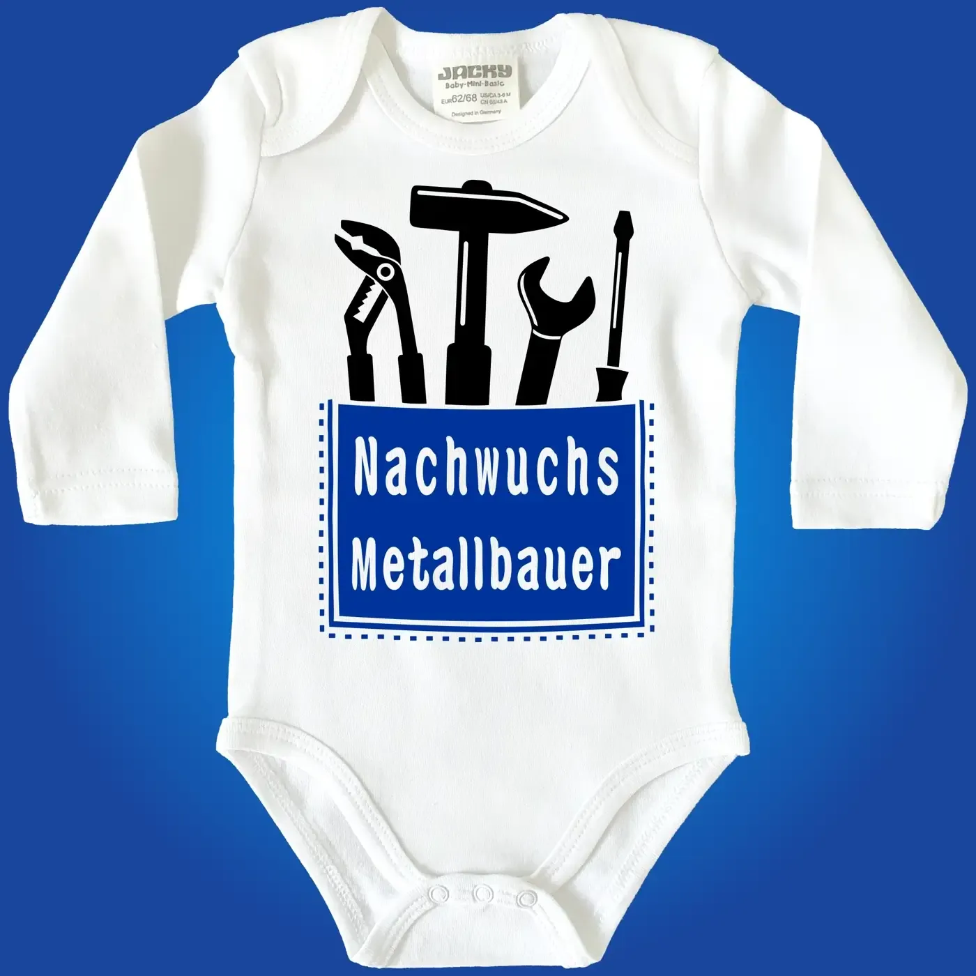 Baby-Body mit Aufdruck Nachwuchs Metallbauer