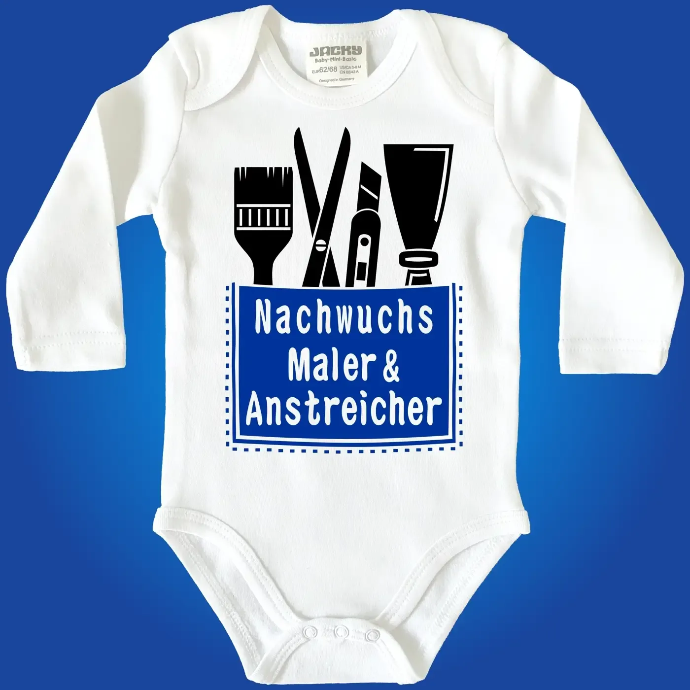 Baby-Body mit Aufdruck Maler & Anstreicher