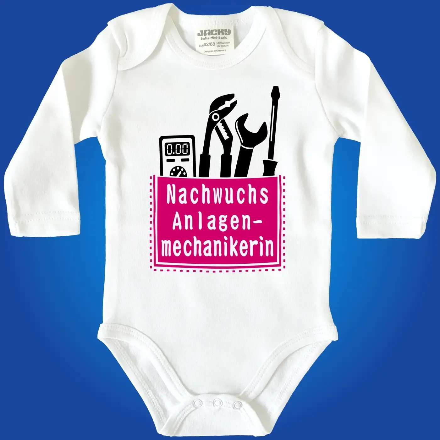 Baby-Body mit Aufdruck Friseurin