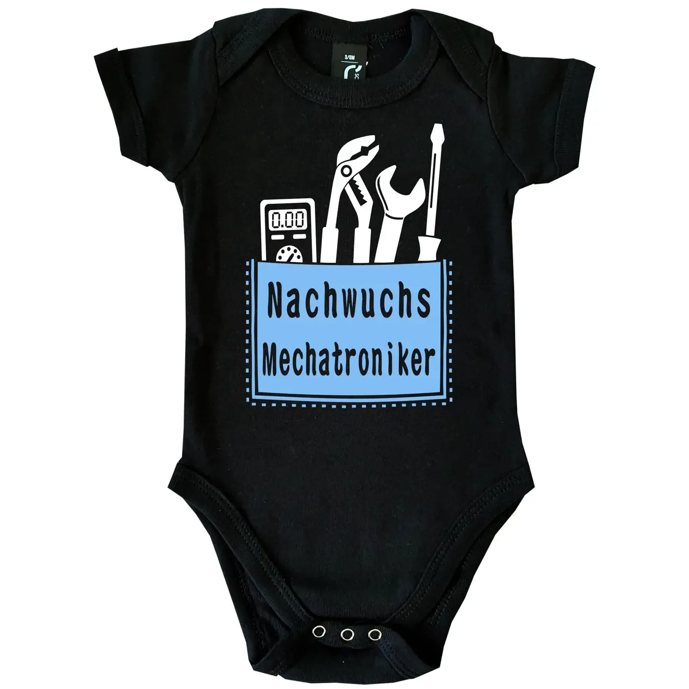 Babybody mit Aufdruck Mechatroniker