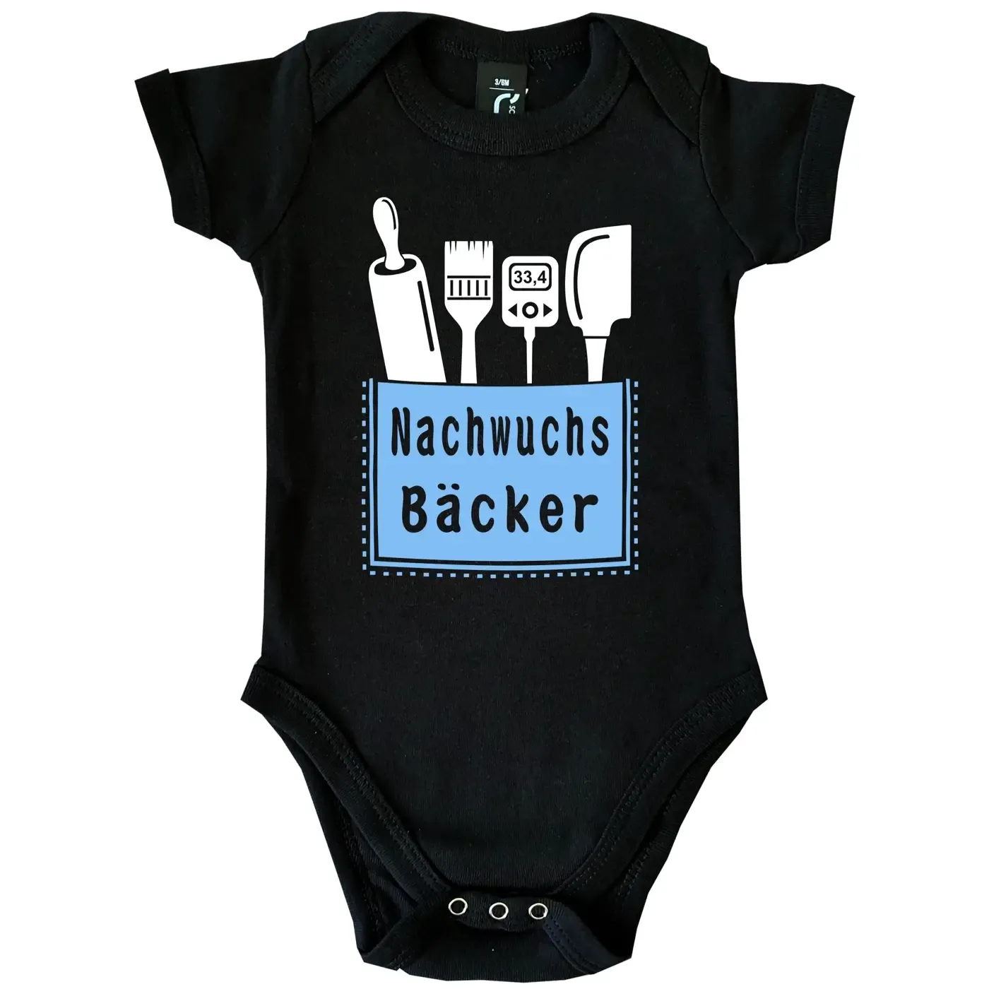 Baby-Body mit Aufdruck Elektriker