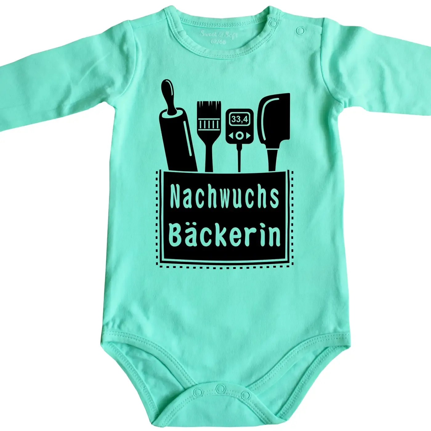 Baby-Body mit Aufdruck Schlosser