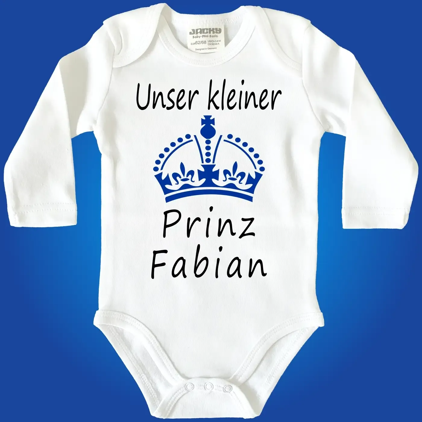 Baby-Body mit Krone als Druck