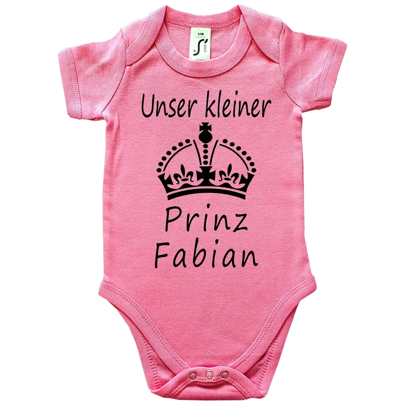 Strampler mit Druck Prinz