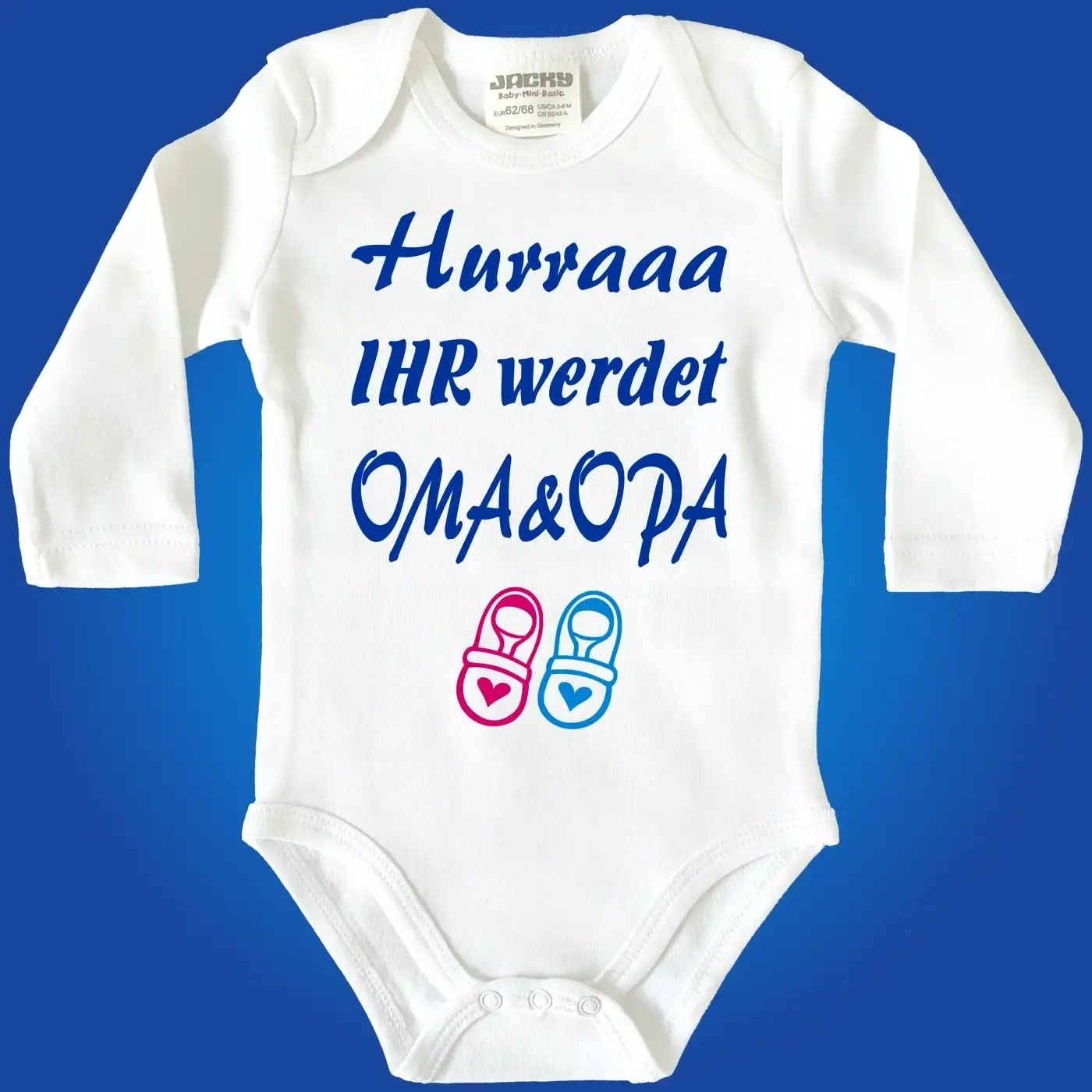 Baby-Body mit Druck - Du wirst Oma und Opa