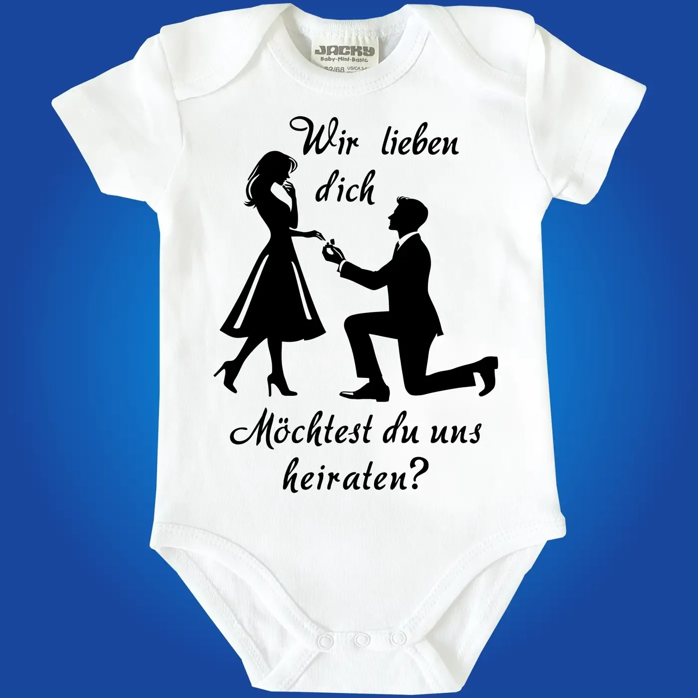 Baby-Body mit Druck Antrag Hochzeit