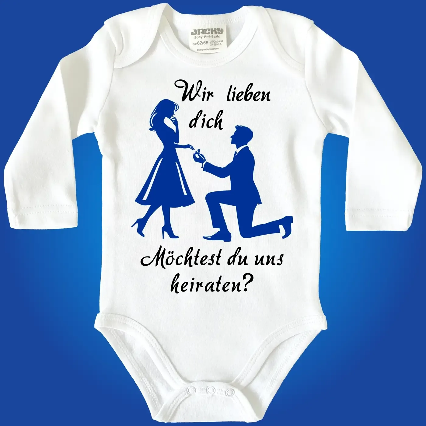 Baby-Body mit Druck Hochzeit Antrag
