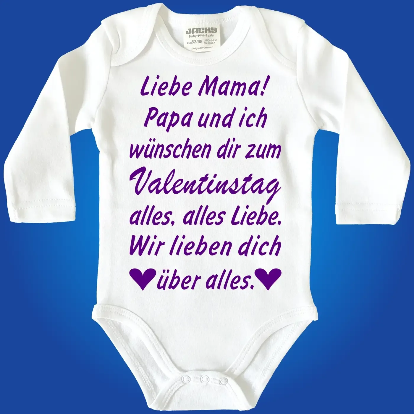 Baby-Body zum Valentinstag
