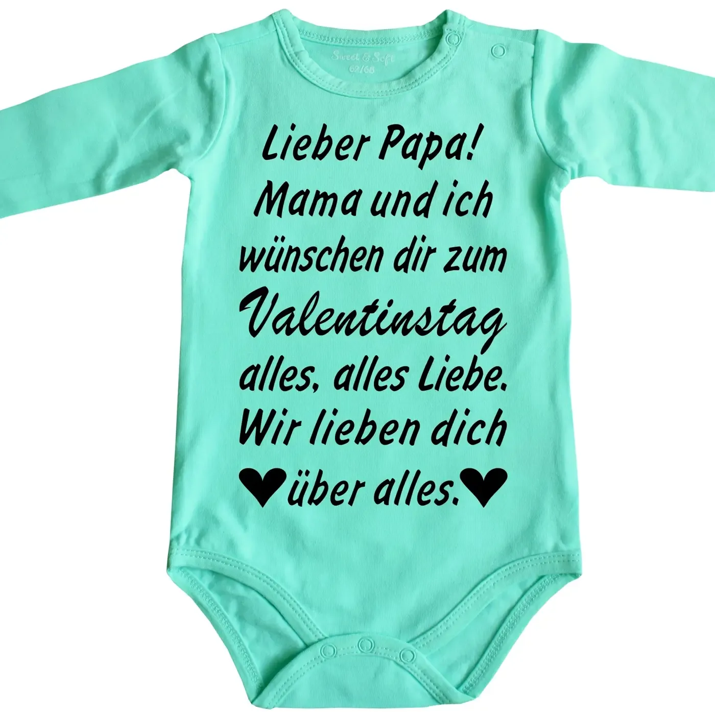 Baby-Body mit Druck Valentinstag