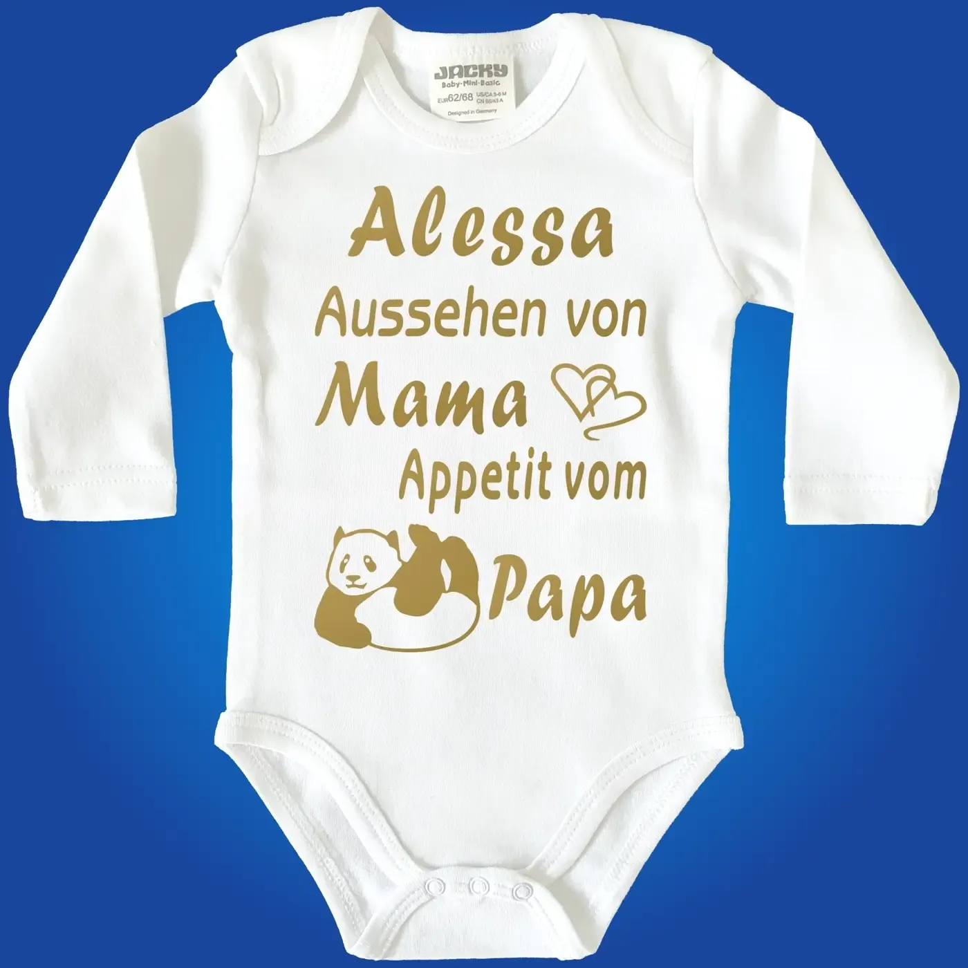 Baby-Body mit Druck Appetit von Papa