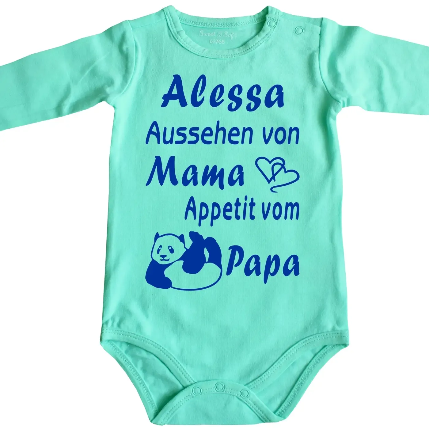 Baby-Body mit Druck Appetit von Papa