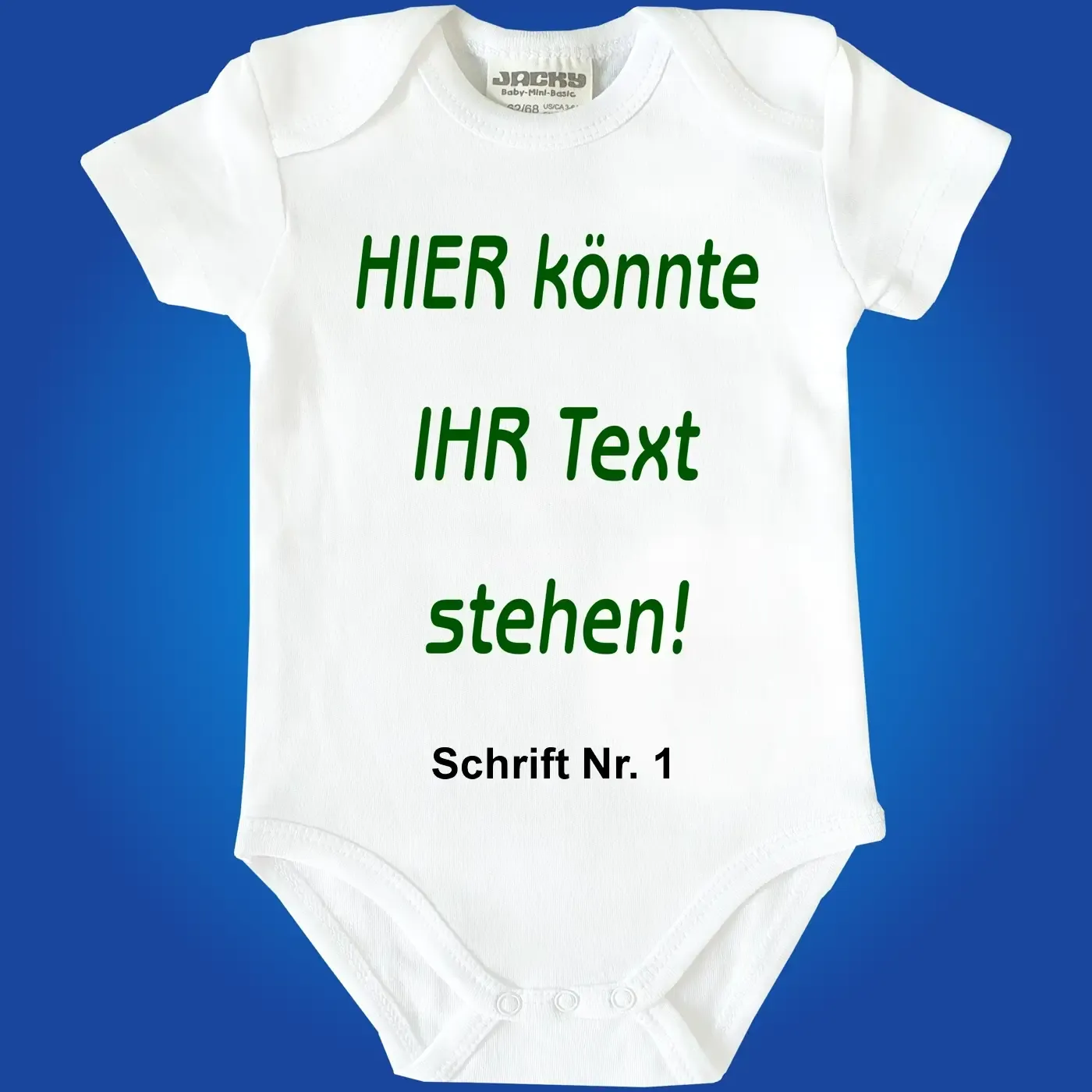 Baby-Body mit komplett freiem Wunschtext