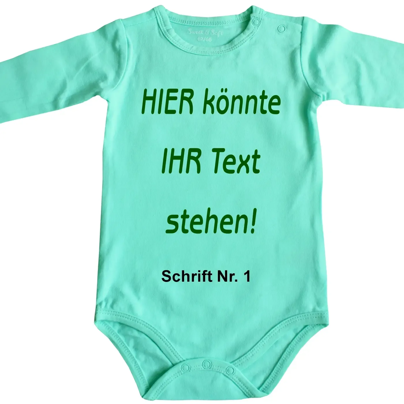 Baby-Body mit Wunschtext - Personalisiert