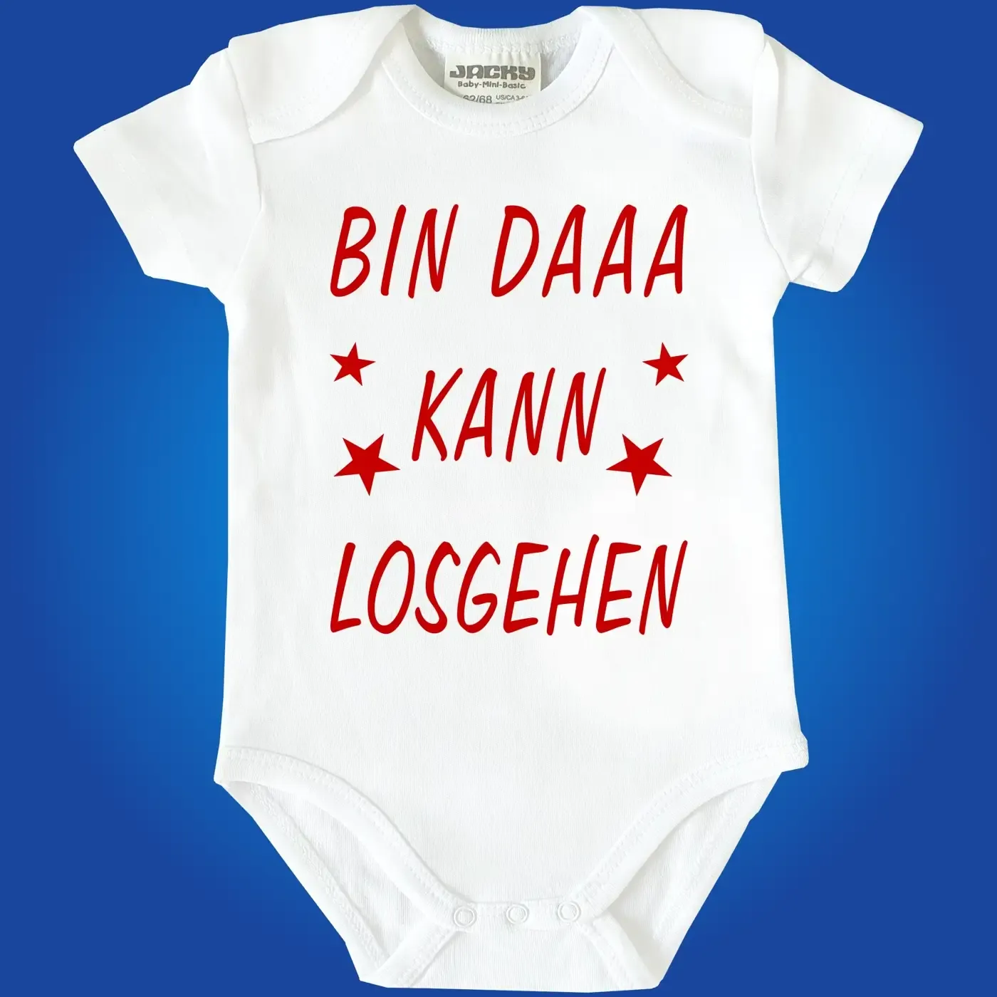 Baby-Body mit witzigem Geburtsspruch