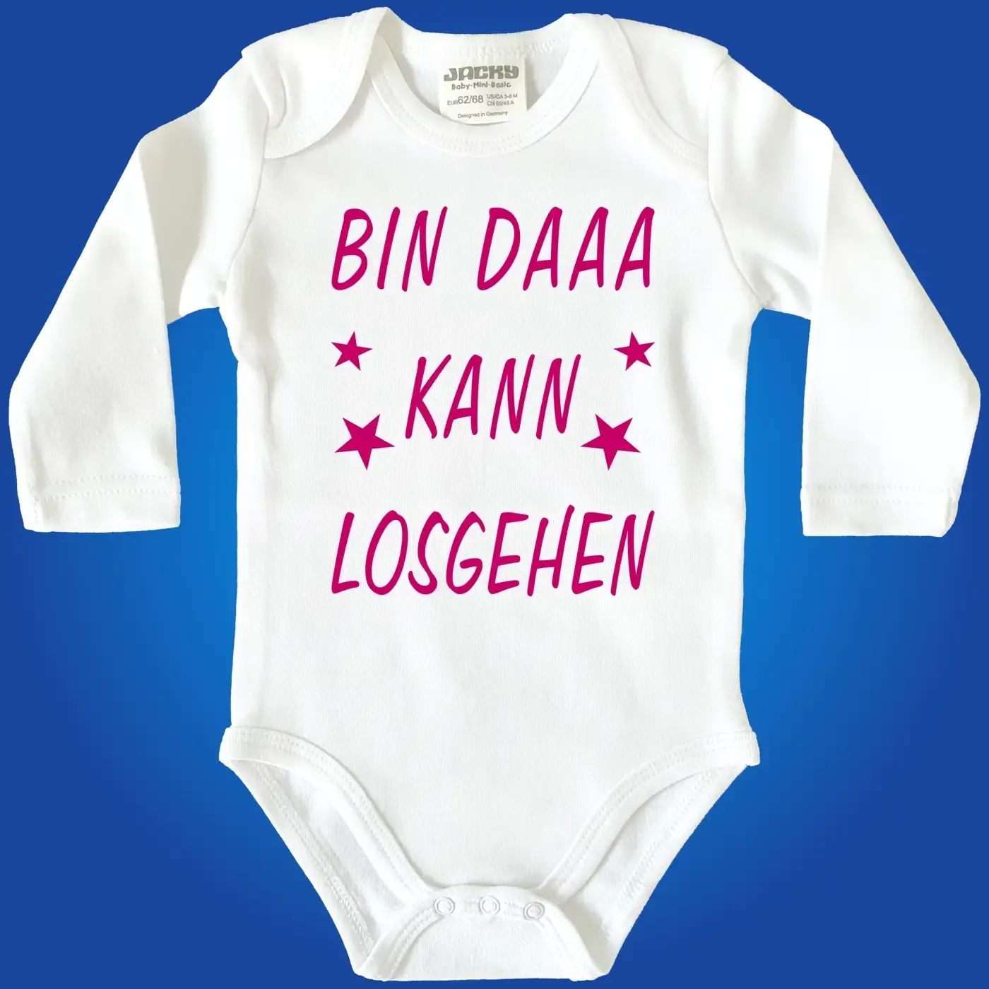 Baby-Body mit Druck zur Geburt