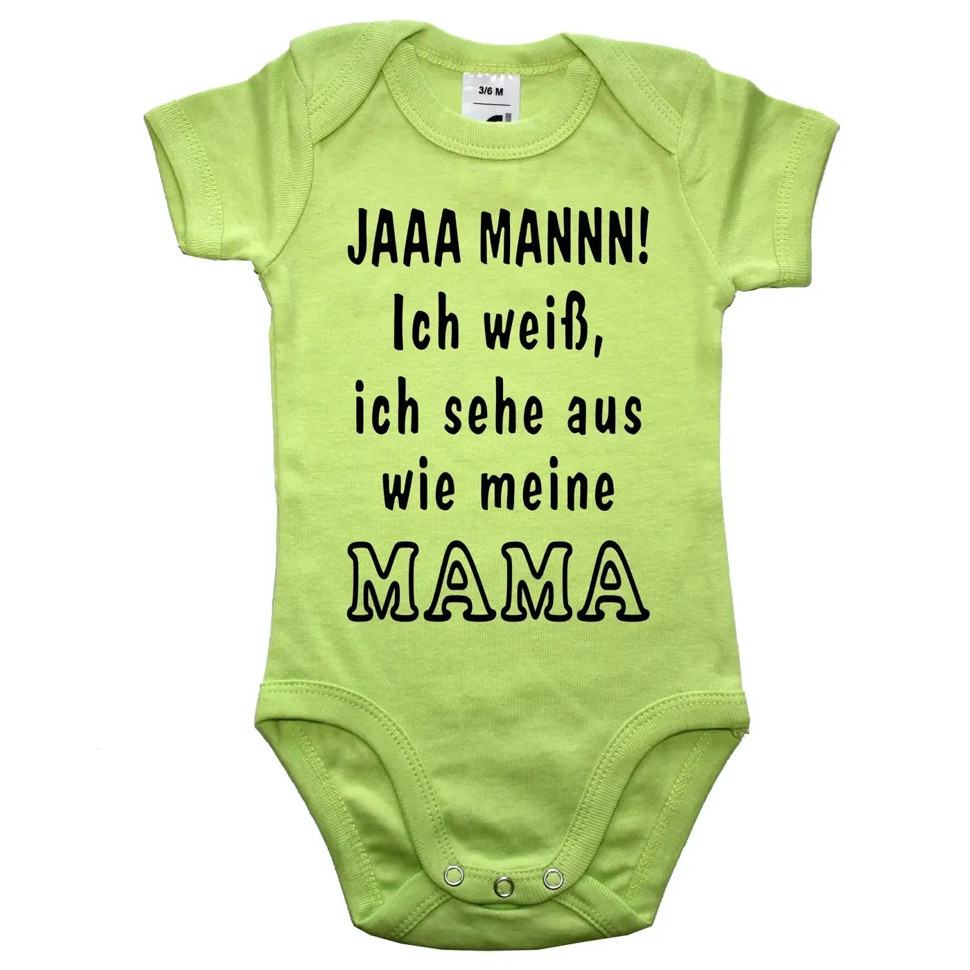 Baby-Body mit Aufdruck Mama und Papa