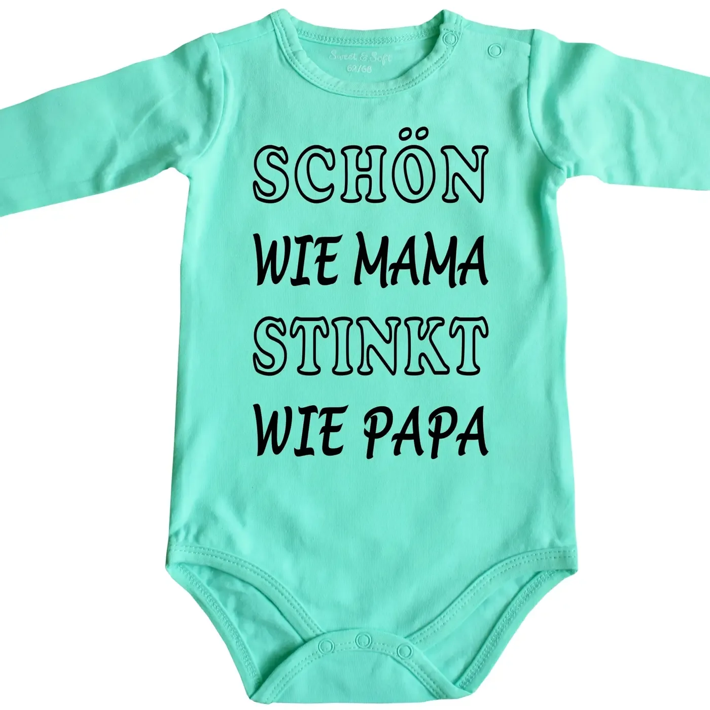 Baby‑Body mit frechem Spruch für Eltern
