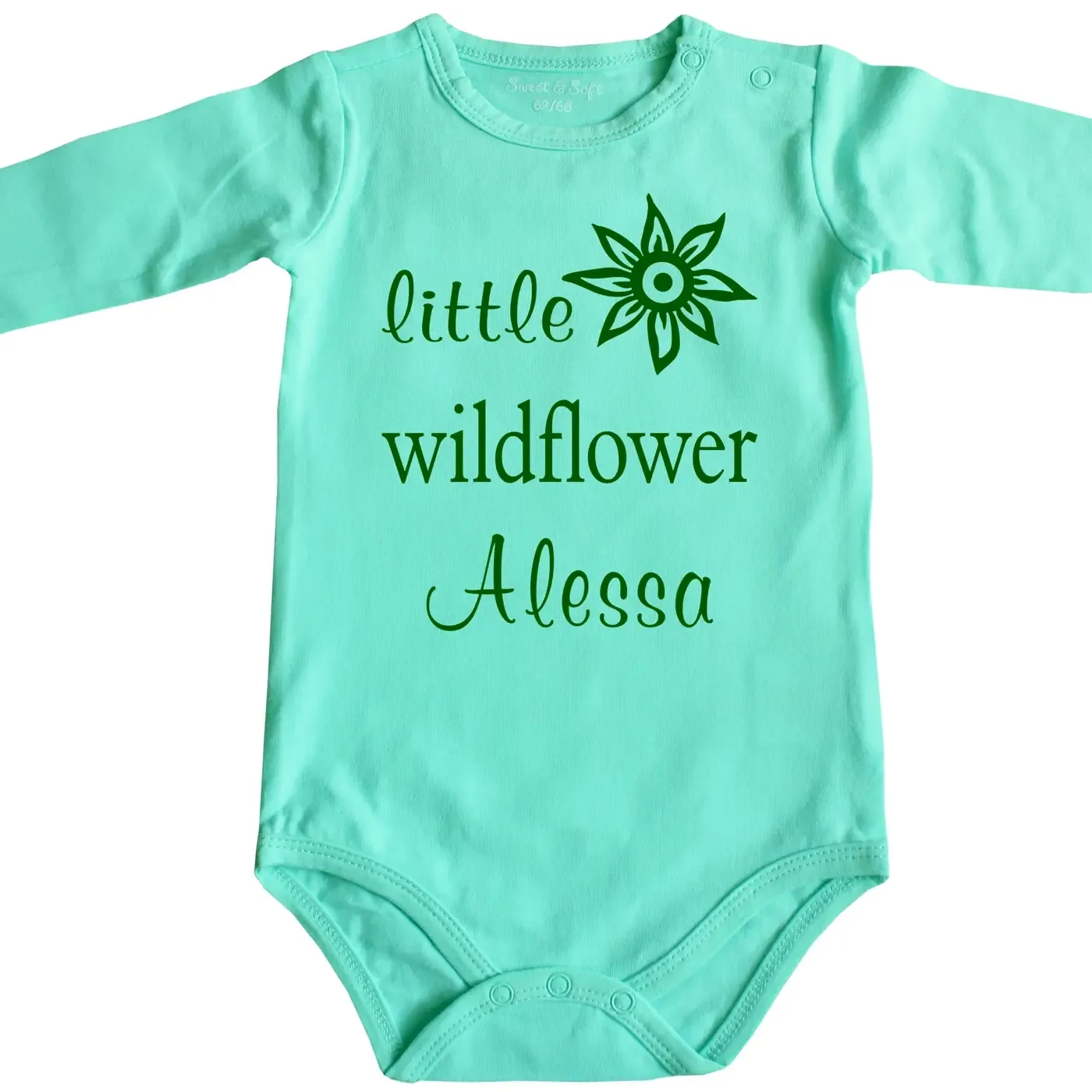 Babybody mit Druck Wildflower