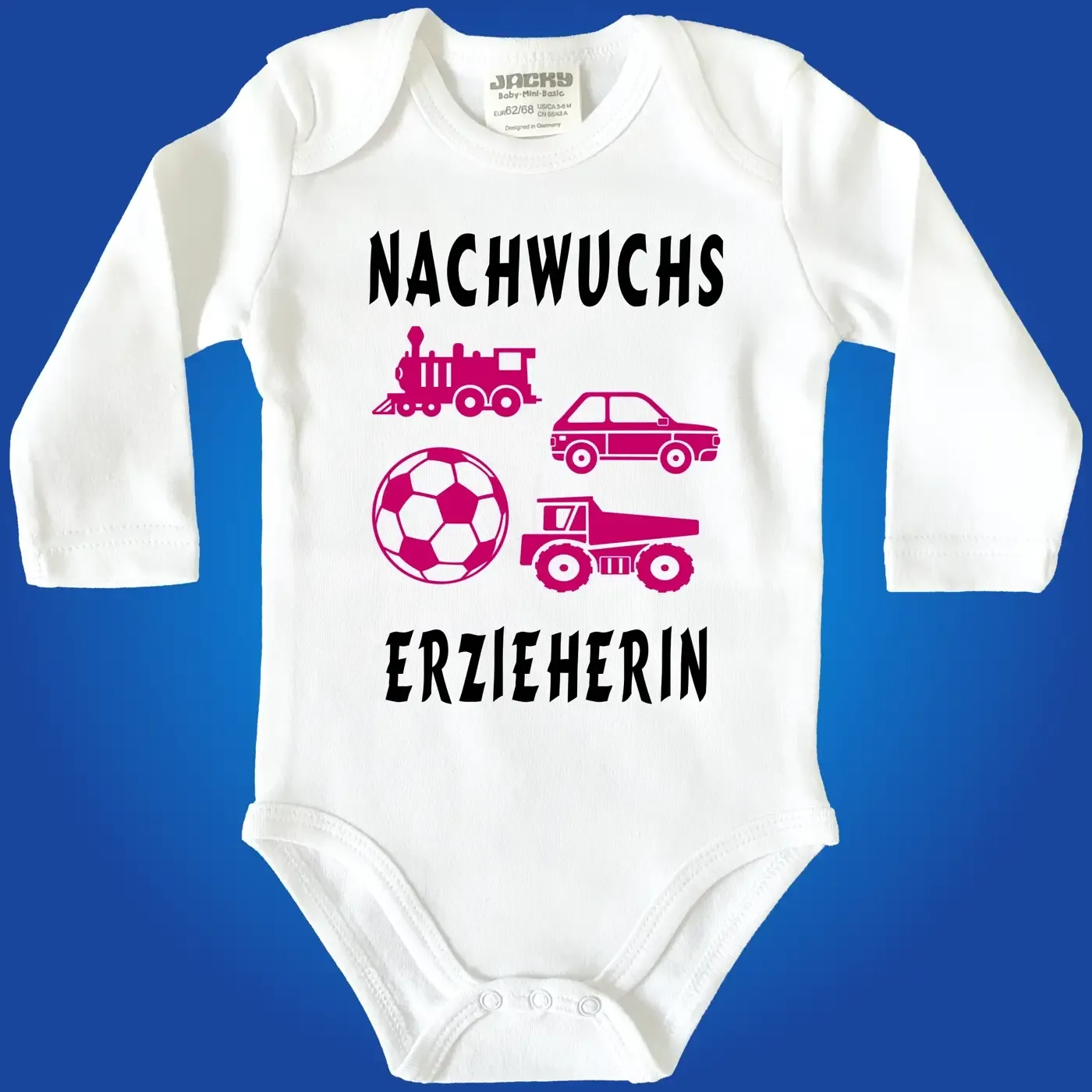 Baby-Body für Erzieherin mit humorvollem Nachwuchs‑Design