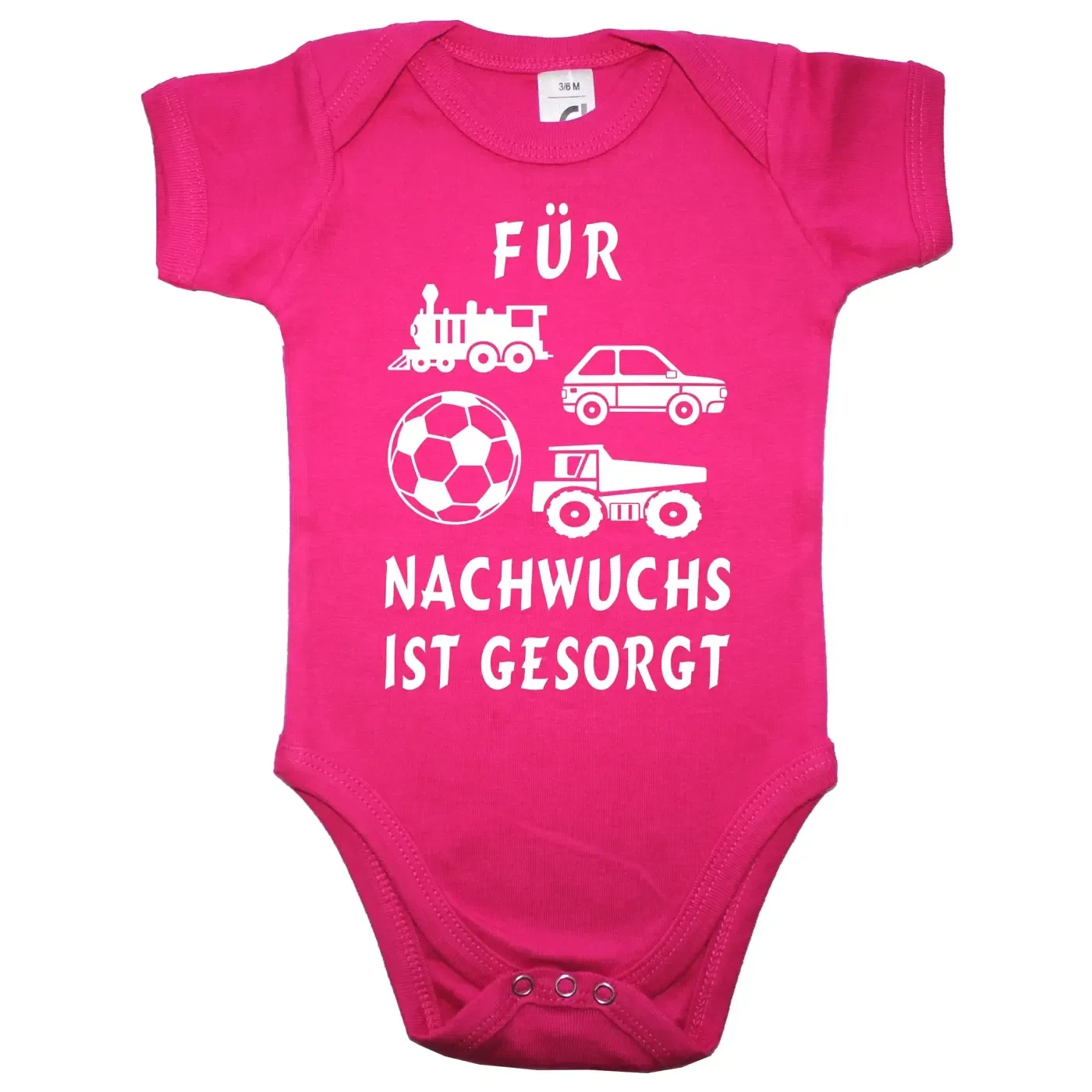 Baby-Body für Erzieher mit bunten Spielzeugmotiven