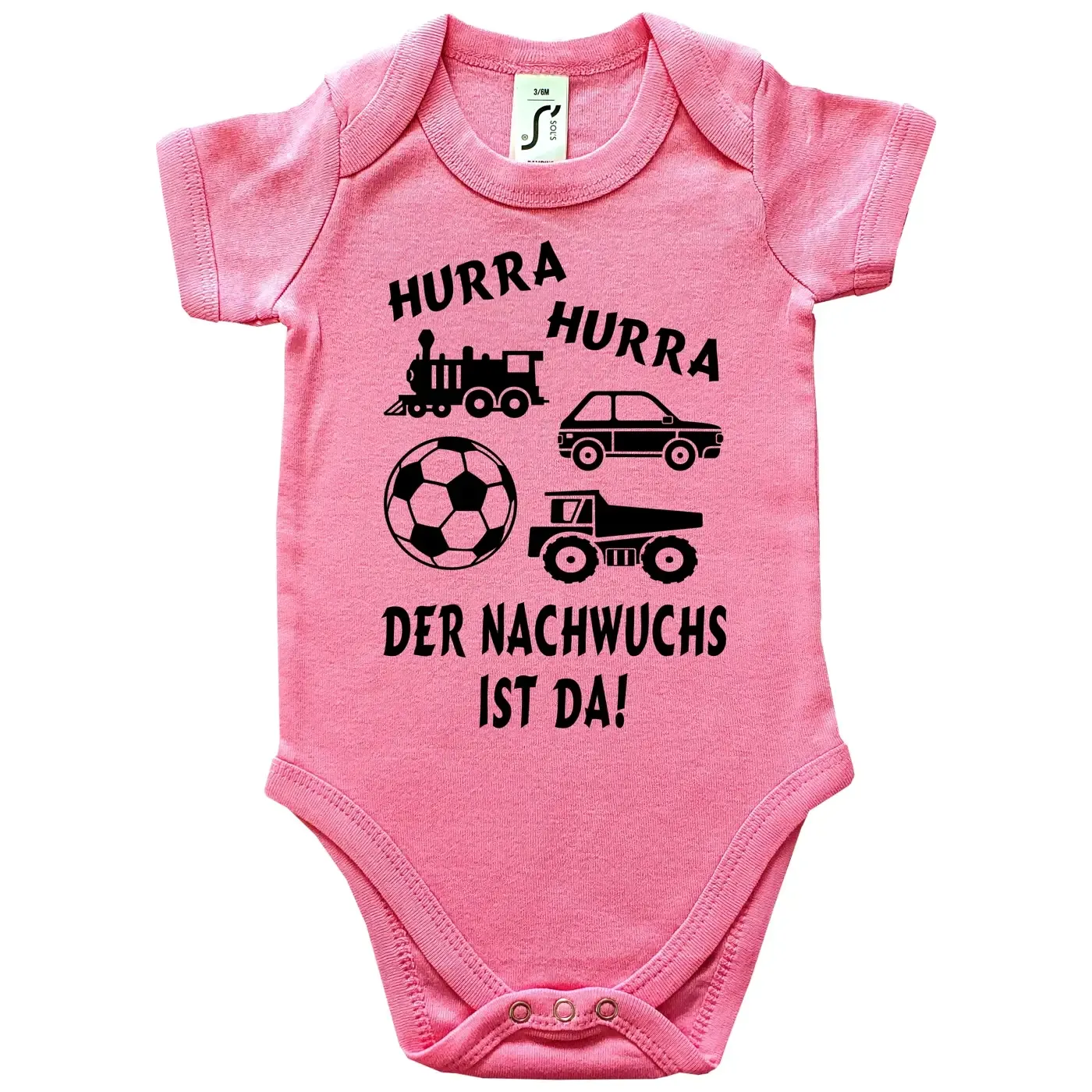 Baby-Body für Erzieher mit bunten Spielzeugmotiven