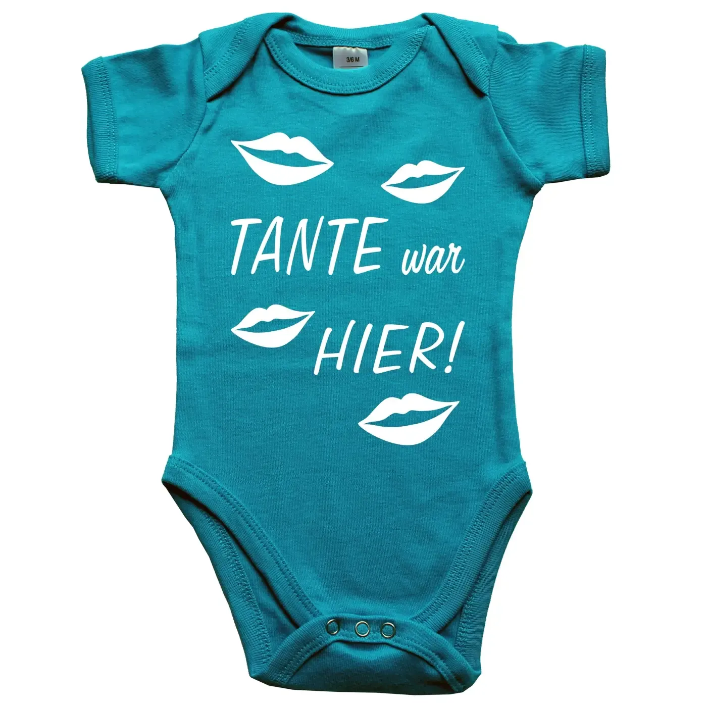 Baby-Body mit Druck Tante war hier