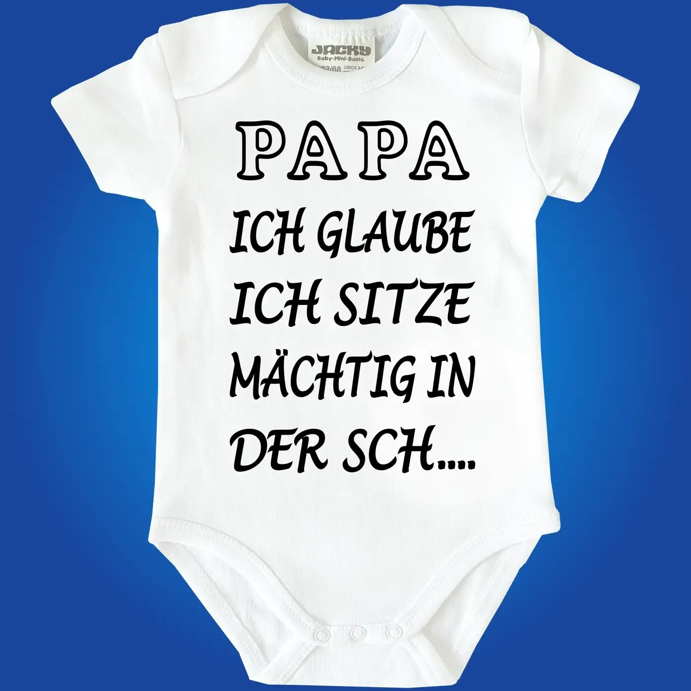 Baby-Body mit lustigem Spruch