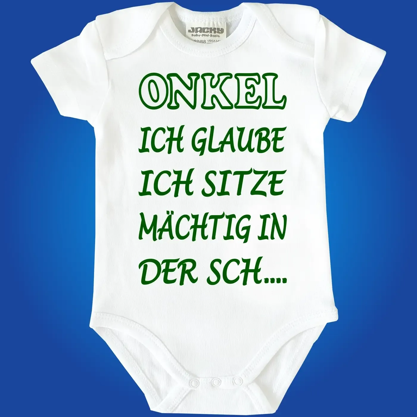 Baby-Body mit Aufdruck in der Scheisse