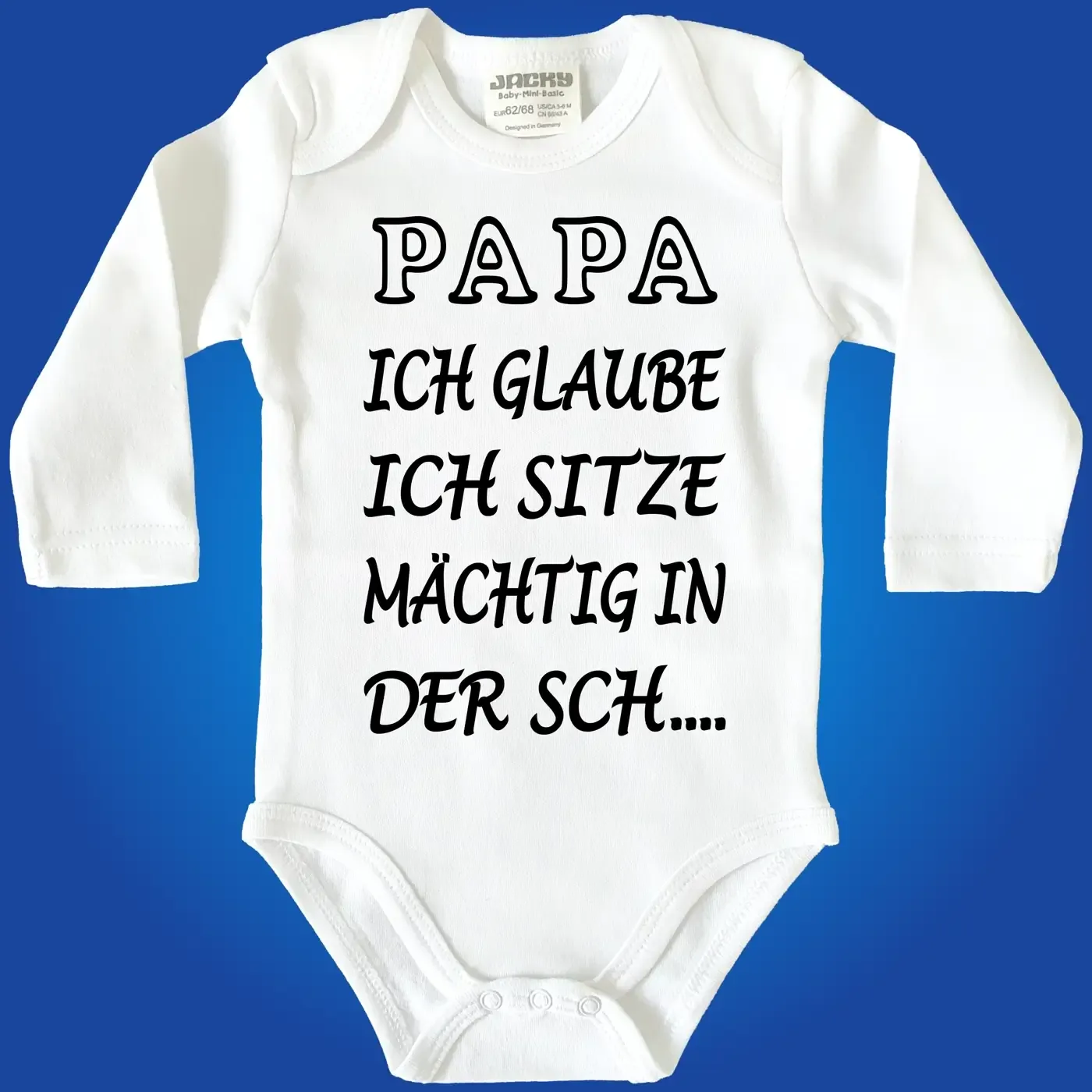 Baby-Body mit lustigem Spruch