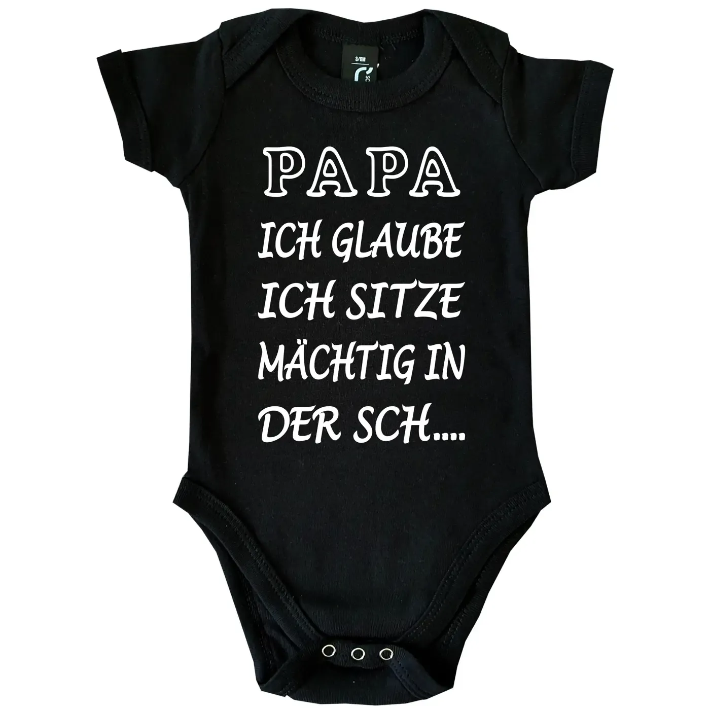 Baby-Body mit Druck sitze in der scheisse