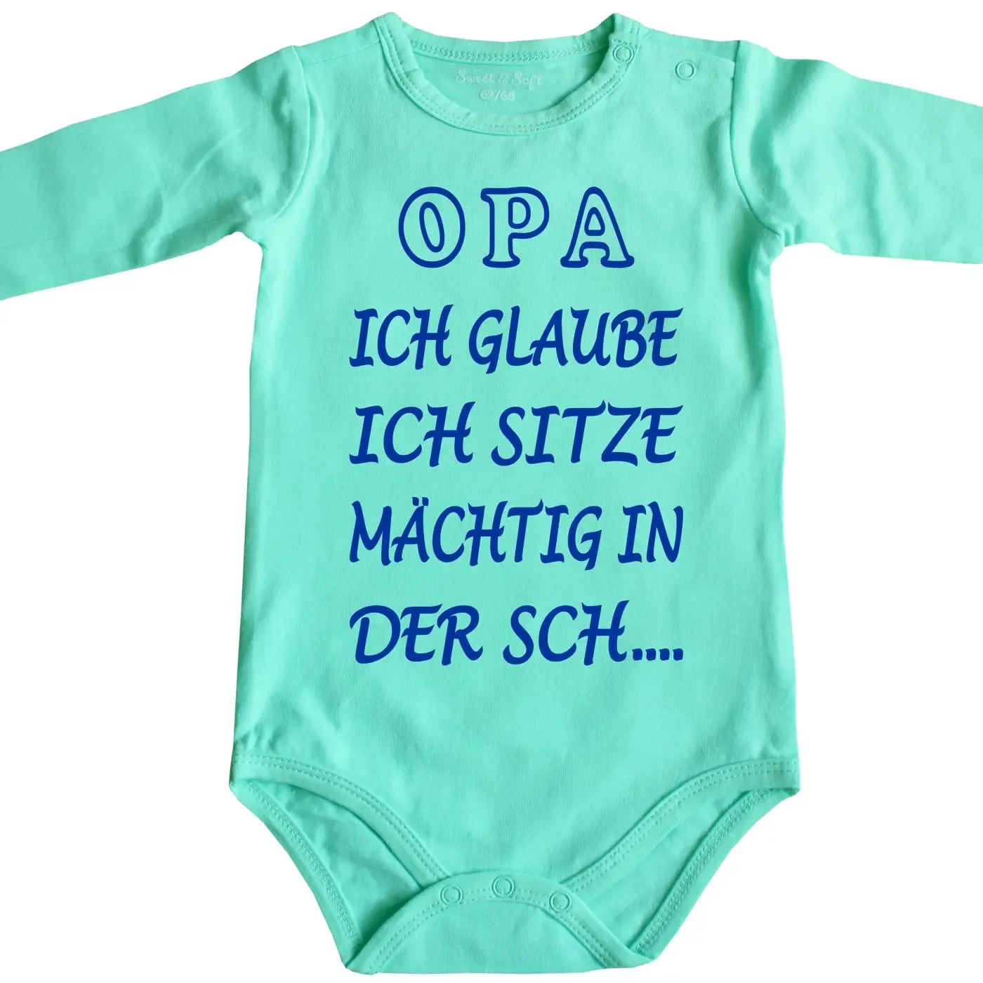 Baby-Body mit Druck in der Scheisse