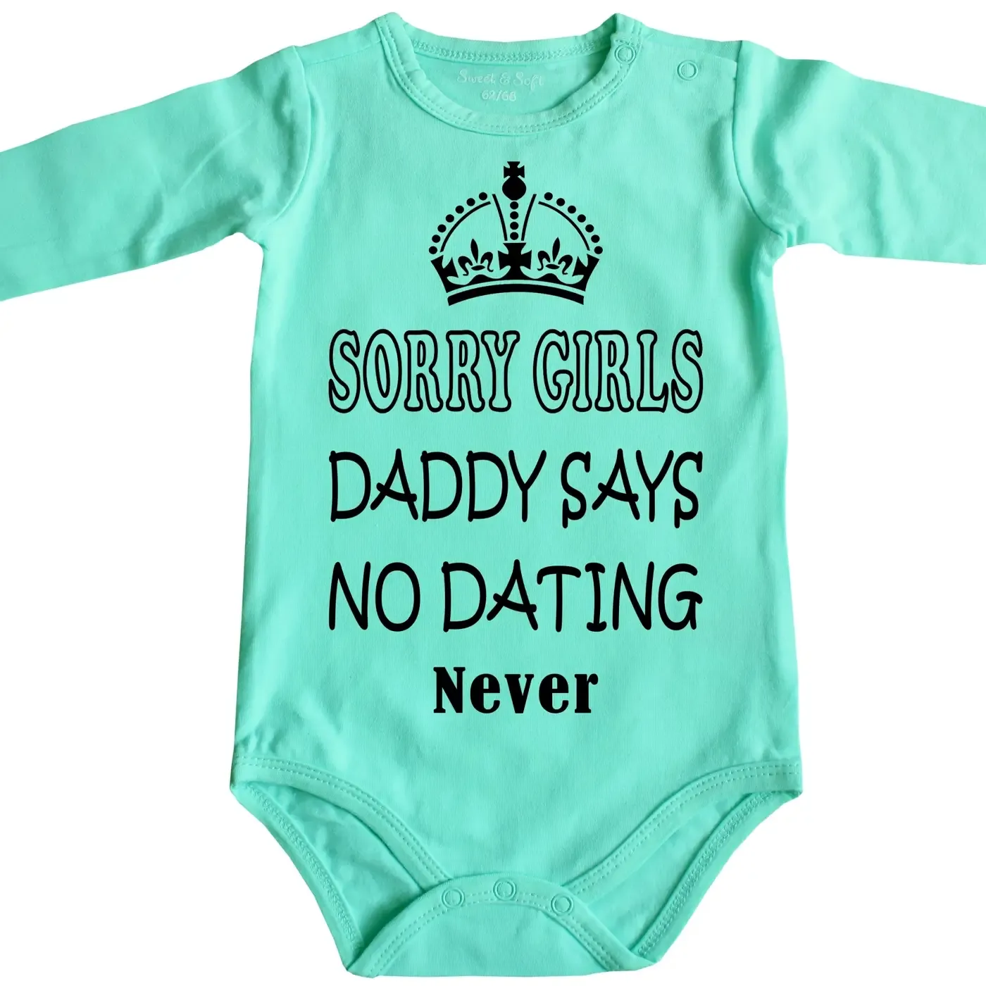 Lustiger Baby-Body mit Spruch NO Dating